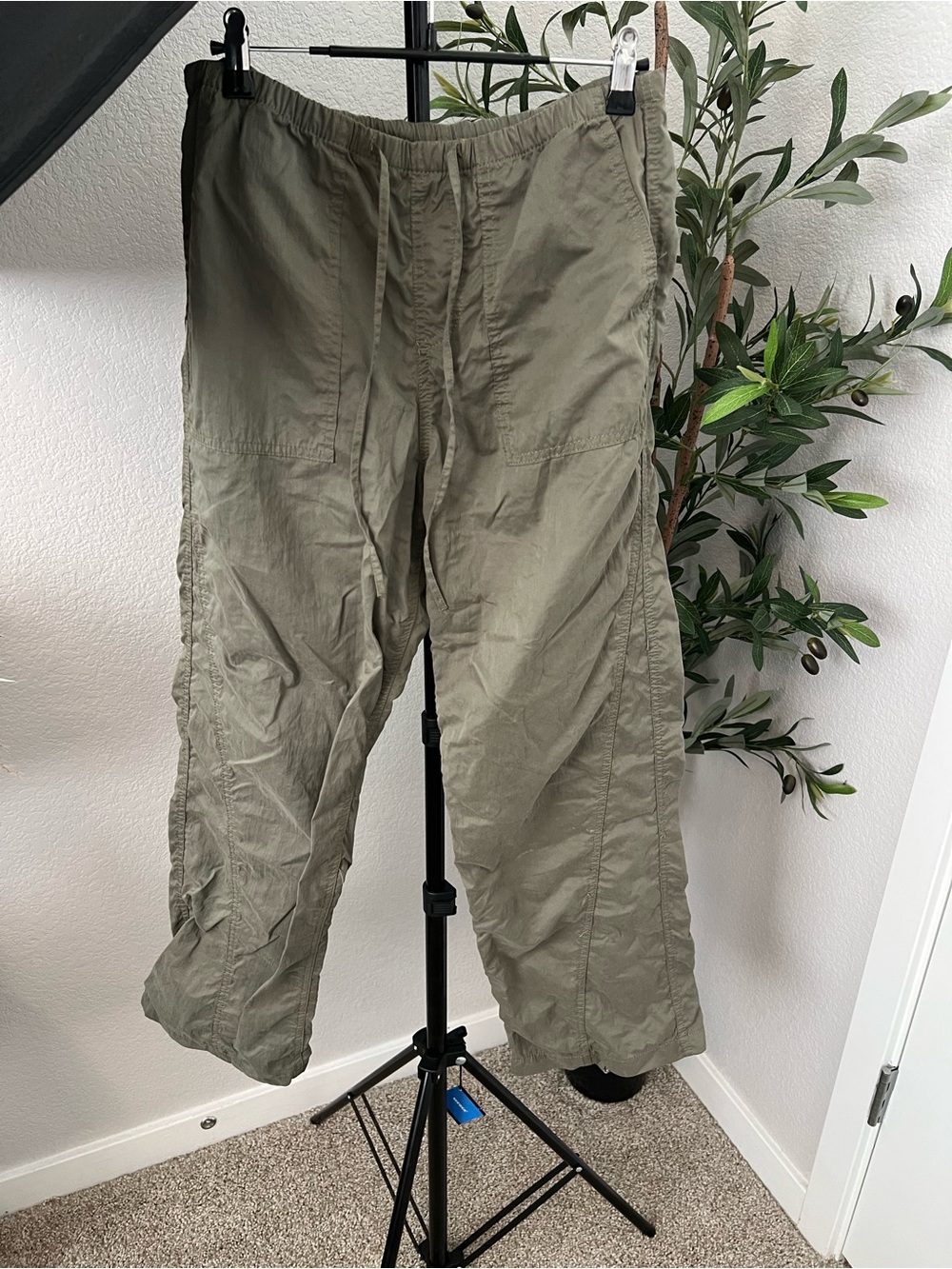 Zara Khaki Utility Cargo Pants Size XS